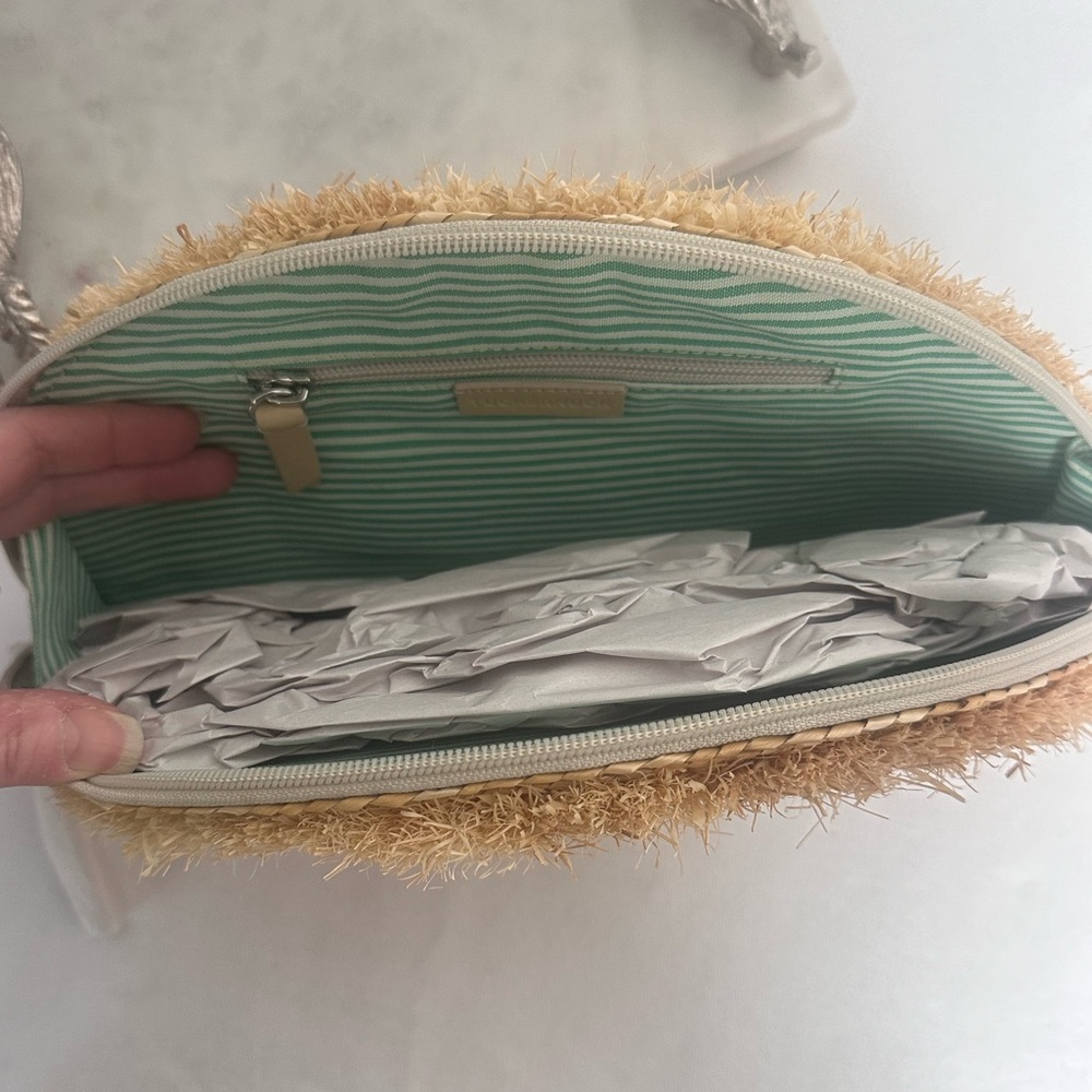 TUCKERNUCK Raffia Half Moon Clutch - Picture 5 of 8